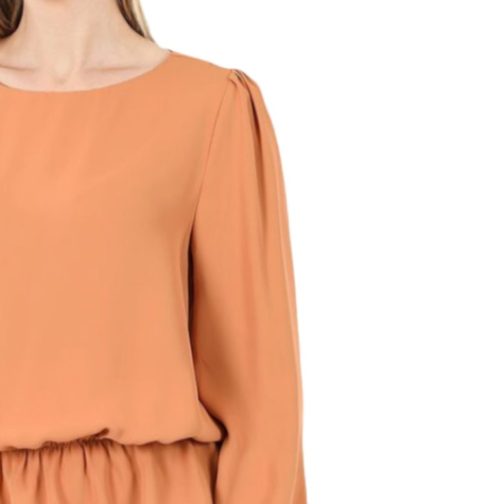 NEW boho puff sleeve keyhole blouse - Picture 5 of 6